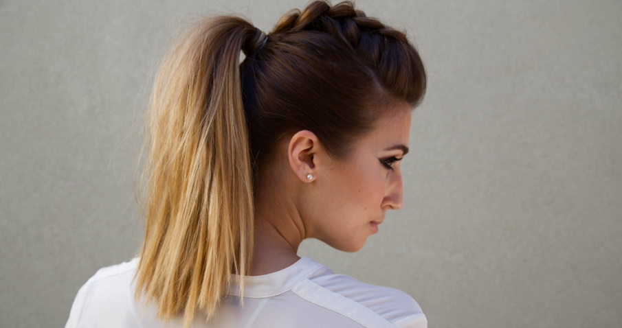 braided faux-hawk tutorial